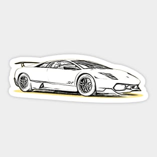 Aventador SV Wireframe Sticker